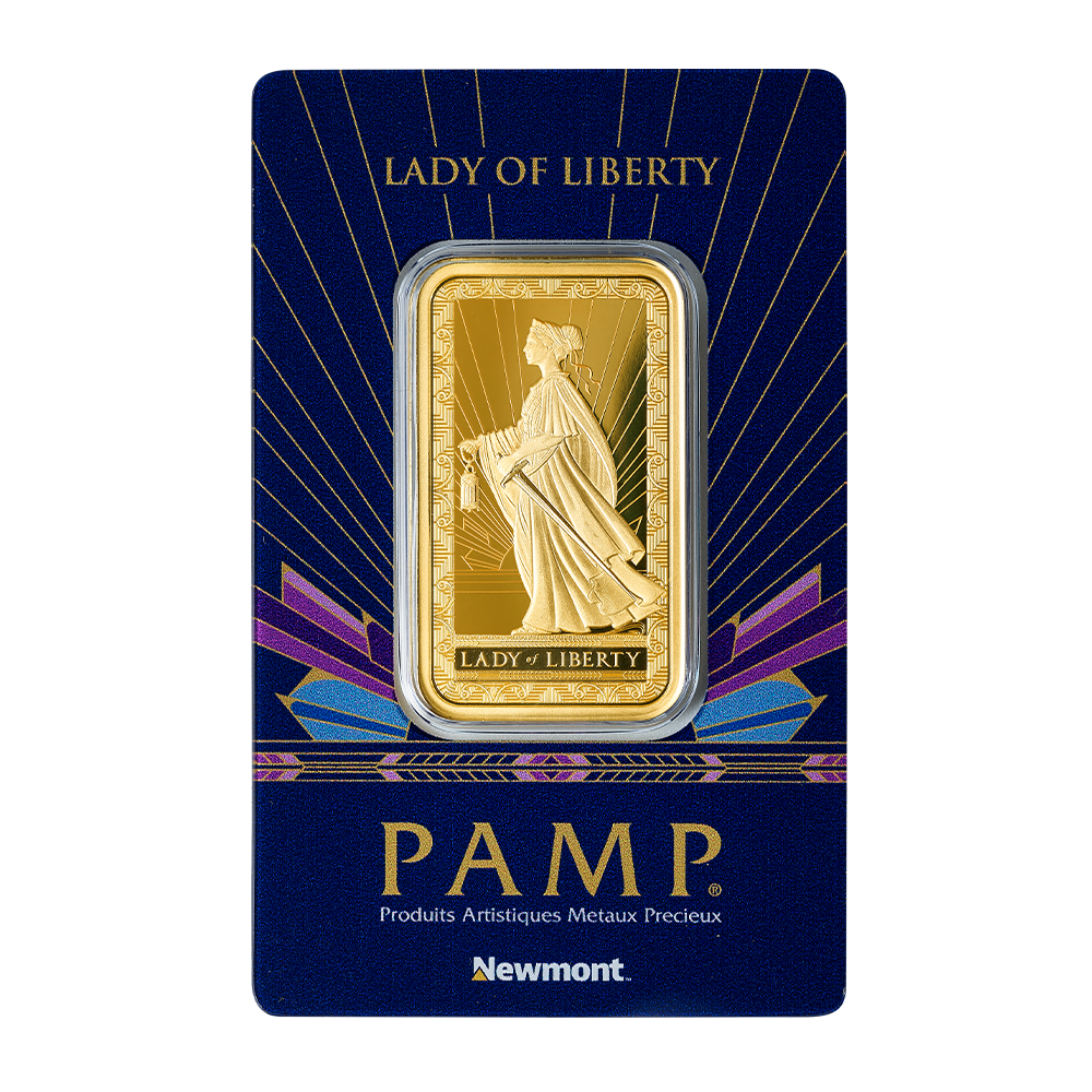 1oz Lady of Liberty gold bar